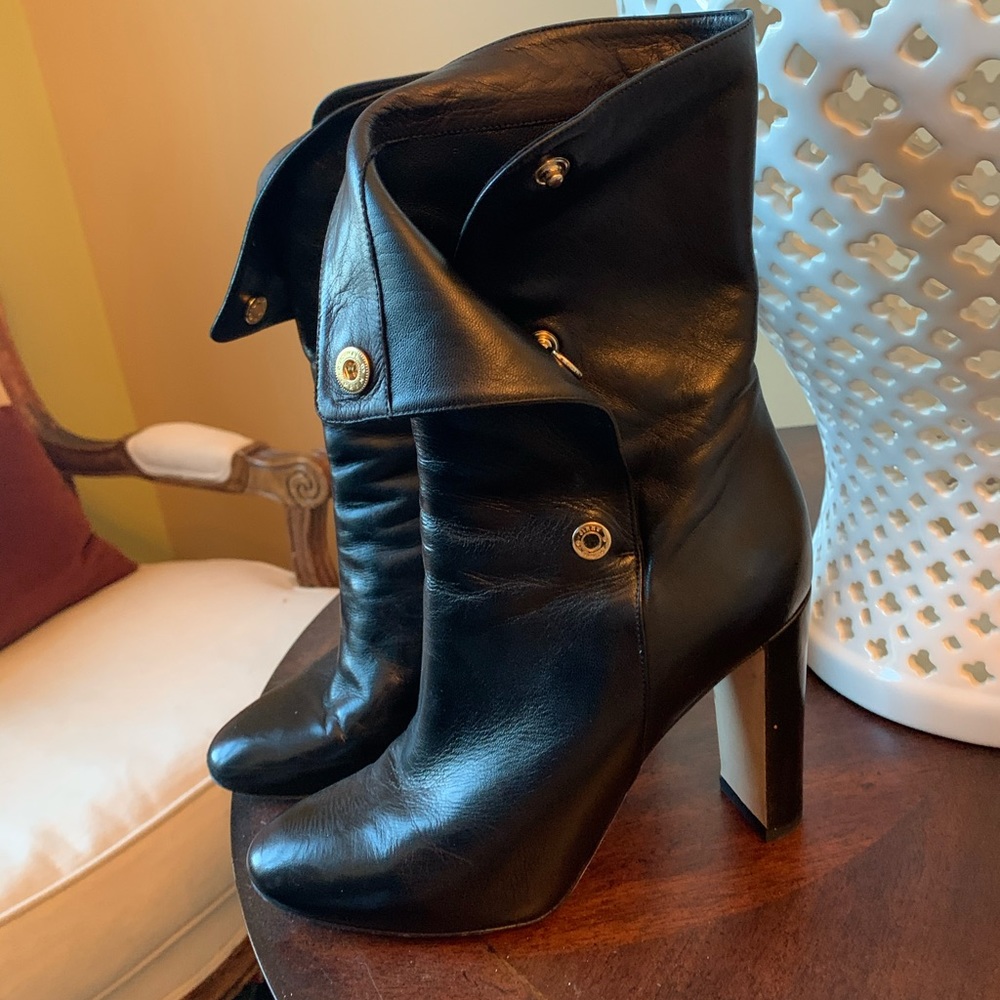 Jimmy choo leather heeled boots